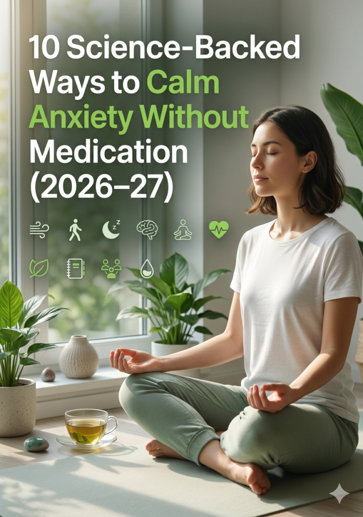 10 Science-Backed Ways to Calm Anxiety Without Medication (2026-27 Guide)