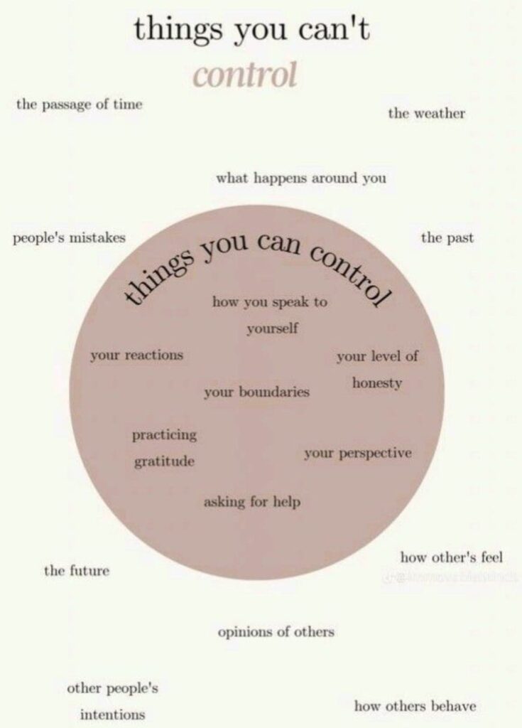 ngs you can or you canot control